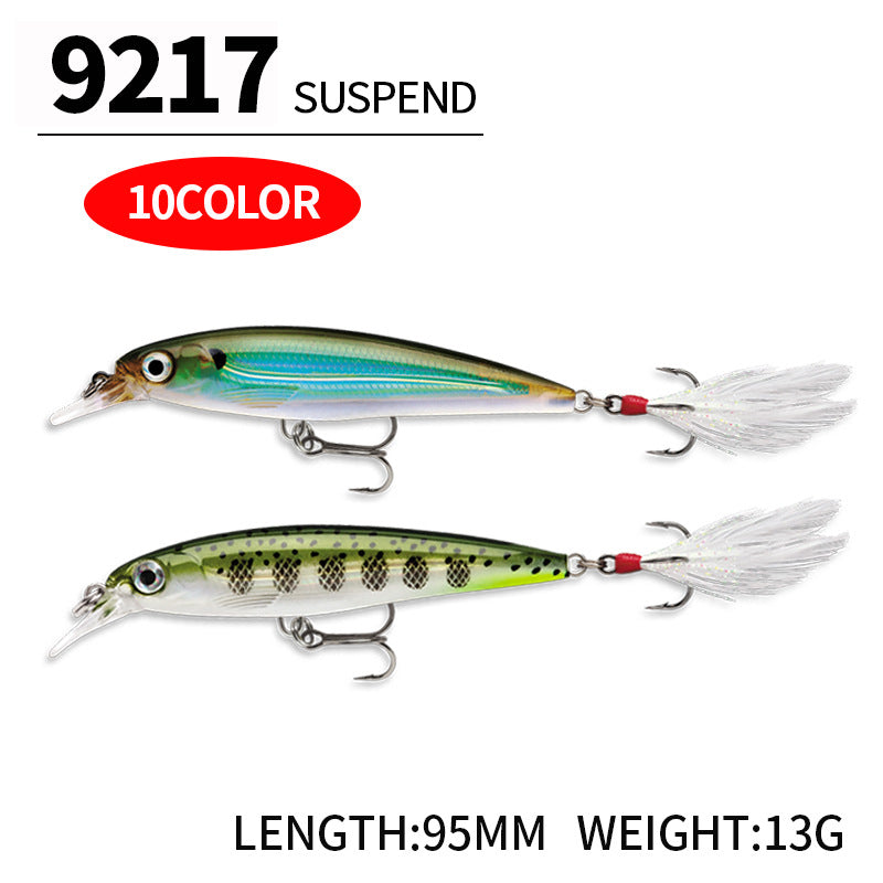 95mm 13g Artificial floating minnow fishing lure